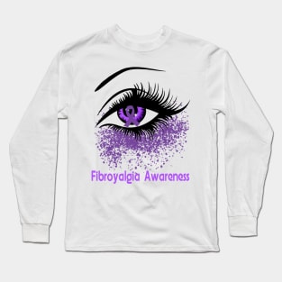 Fibromyalgia Awareness T-Shirt Perfect Eyes For Women Long Sleeve T-Shirt